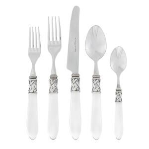 Vietri Aladdin Antique Five Piece Place Setting CLEAR New